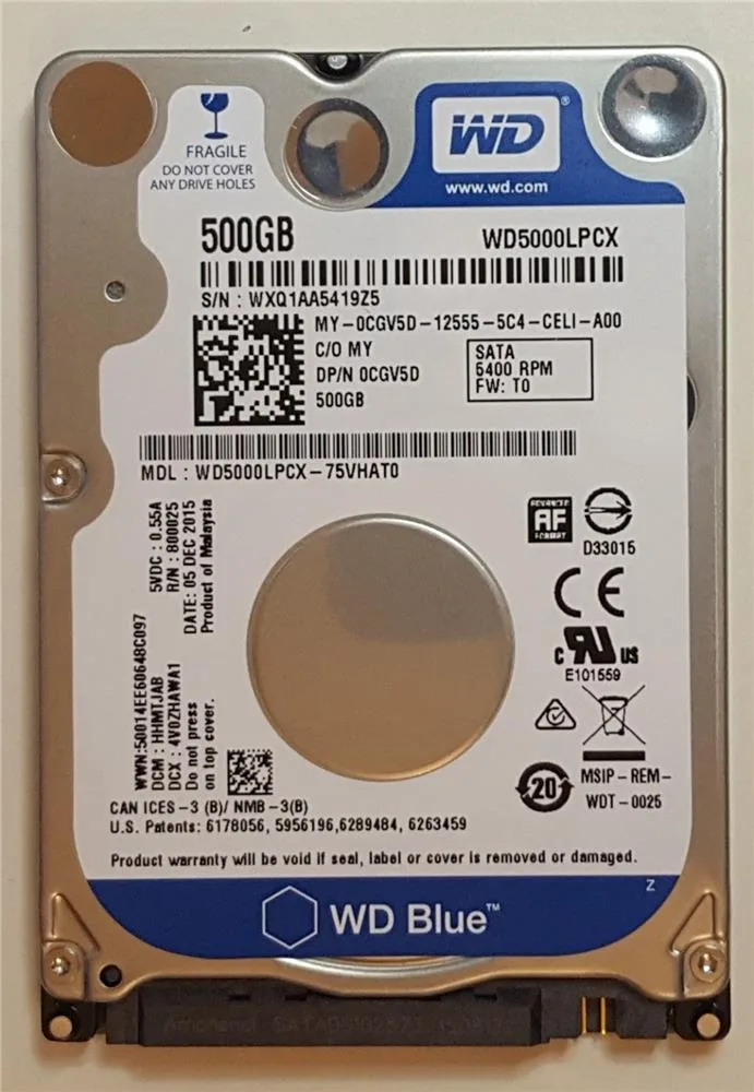 0CGV5D - Dell 500GB 5400RPM SATA 6.0Gb/s 8MB Cache 2.5-inch Laptop Inspiron 7348 Hard Drive