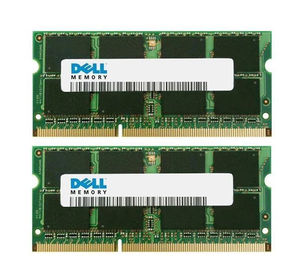 0D4102 - Dell 2GB Kit (2 X 1GB) DDR2-400MHz PC2-3200 non-ECC Unbuffered CL3 200-Pin SoDimm Dual Rank Memory