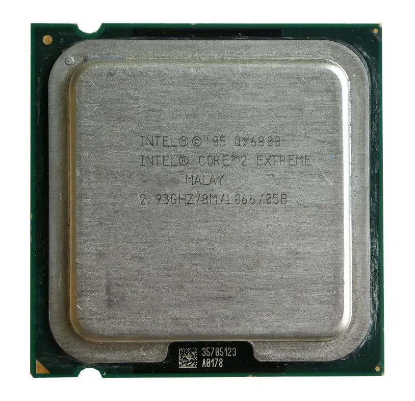 0DX622 - Dell 2.93GHz 1066MHz FSB 8MB L2 Cache Socket LGA775 Intel Core2 Extreme QX6800 4-Core Processor