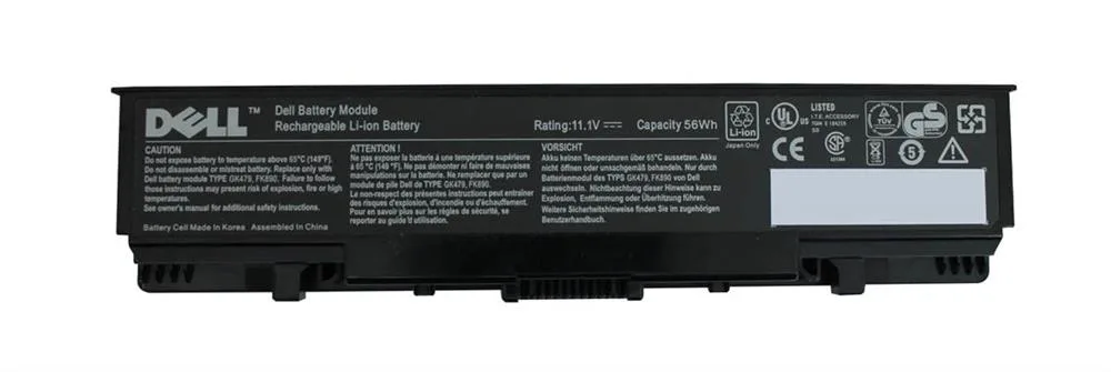 0DY375 - Dell 56Whr 6-Cell 11.1V Li-Ion Battery for Inspiron 1520, 1521, 1720, 1721, Vostro 1500, 1700