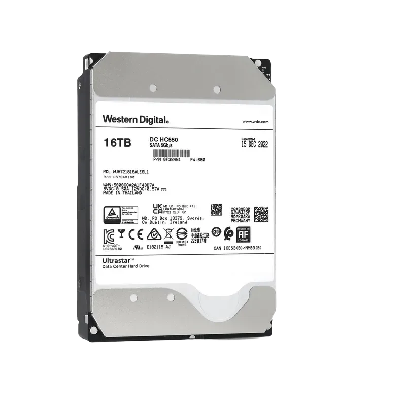 0F38461 - Western Digital Ultrastar DC HC550 16TB 7200RPM SATA 6Gb/s SED 512MB Cache 3.5-inch Hard Drive