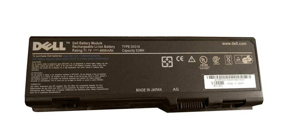 0F5133 - Dell 6-Cell 11.1V Battery for Inspiron 6000 9200 9300 9400 E1705