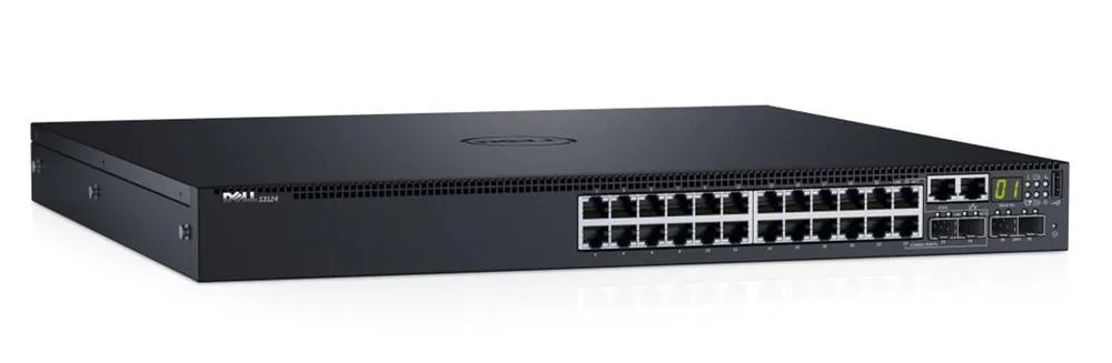 0FDM8G - Dell Networking S3124 Switch 24 x Ports 10/100/1000 Gigabit + 2 x 10 Gigabit Ethernet Rack-Mountable Managed Network Switch