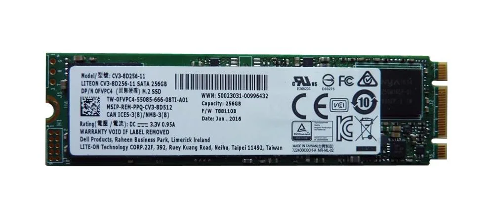 0FVPC4 - Dell 256GB Multi-Level Cell (MLC) SATA 6Gb/s 2.5-inch Solid State Drive