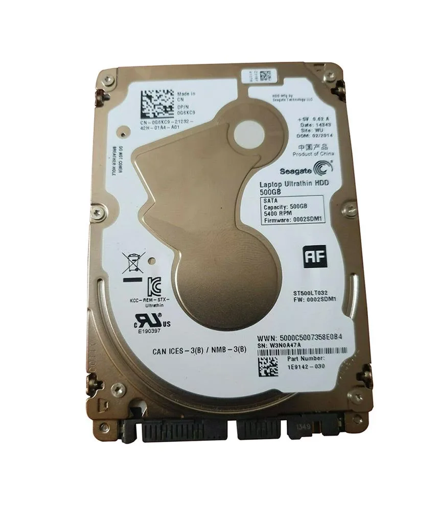 0G6KC9 - Dell 500GB 5400RPM SATA 3Gb/s 16MB Cache 2.5-inch Hard Drive