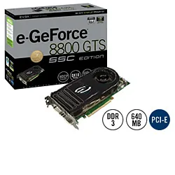 0GW089 - Dell Nvidia e-GeForce 8800 GTS 640MB SSC DVI PCI Express Video Graphics Card