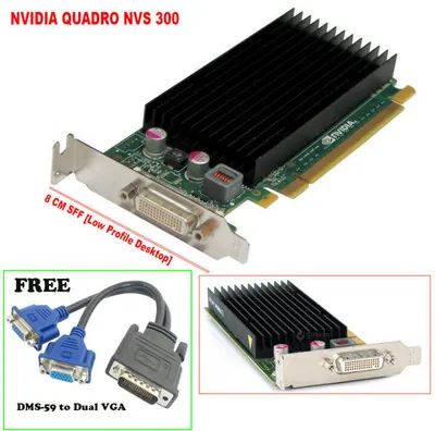 0GW721 - Dell Nvidia Quadro NVS300 512MB DM59 PCI-Express x16 Video Graphics Card