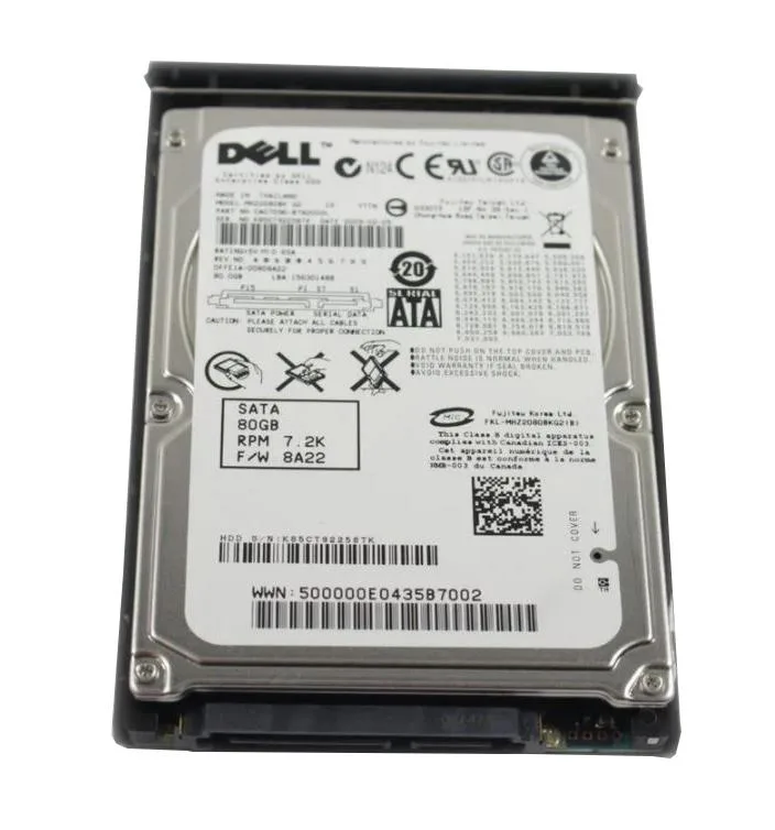 0H2MVF - Dell 80GB 7200RPM AT100 2.5-inch Hard Drive