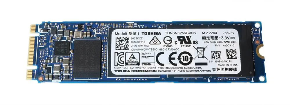 0M4Y0W - Dell 256GB Triple-Level Cell (TLC) SATA 6Gb/s M.2 2280 Solid State Drive