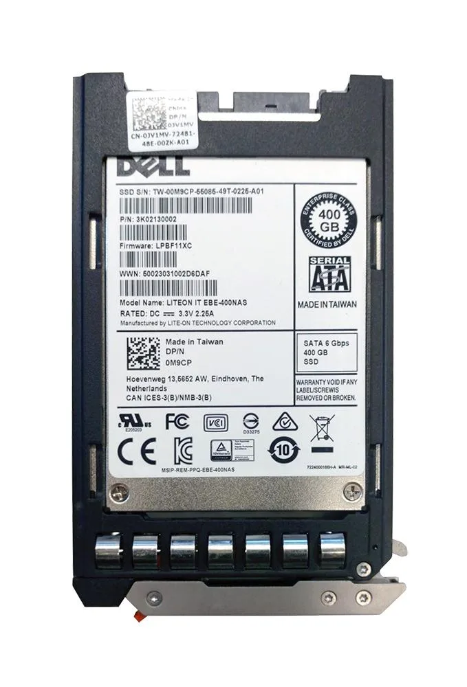 0M9CP - Dell 400GB Multi-Level Cell (MLC) SATA 6Gb/s 1.8-inch Solid State Drive