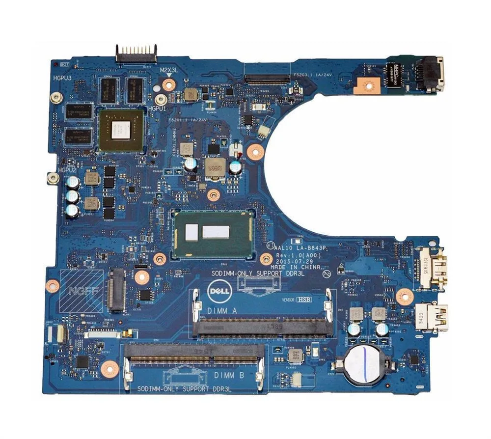 0N64X4 - Dell System Board (Motherboard) with Intel i3 5005U 2.00GHz for Inspiron 5558