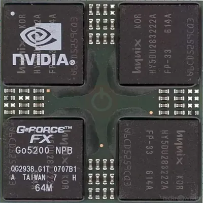 0N6896 - Dell Nvidia GeForce FX Go5200 64MB Video Graphics Card for Inspiron 8600 D800