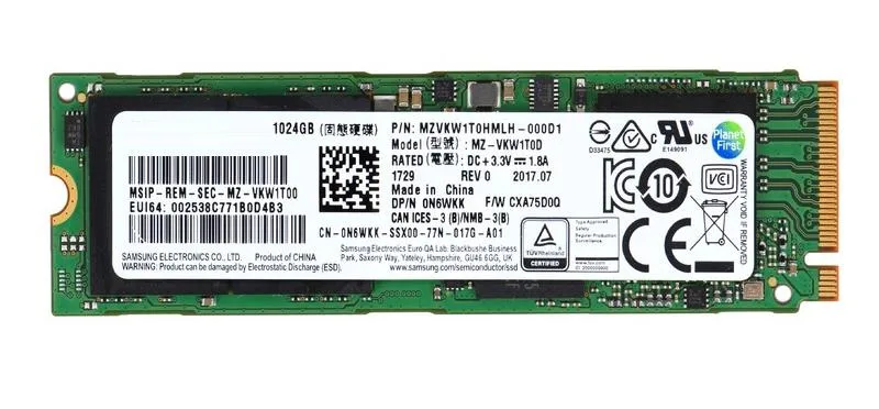 0N6WKK - Dell 1TB PCI Express NVMe M.2 2280 Solid State Drive