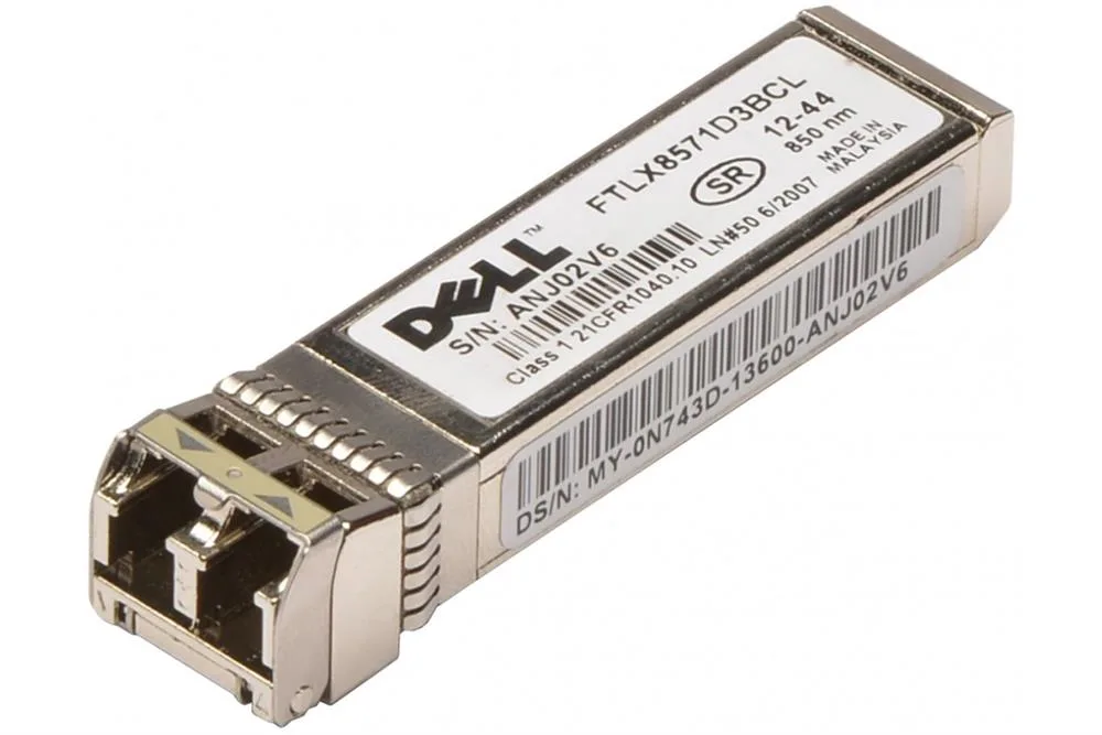 0N743D - Dell Networking Transceiver SFP+ 10GBE SR 850NM WAVELENGTH 300M RCH