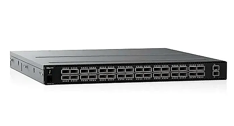 Dell 0O18MY PowerSwitch S5232F-ON 32-Ports 100GBase-X QSFP28 2-Ports SFP+ Layer 3 Managed 1U Rack-Mountable GbE Network Switch with 2x PSU