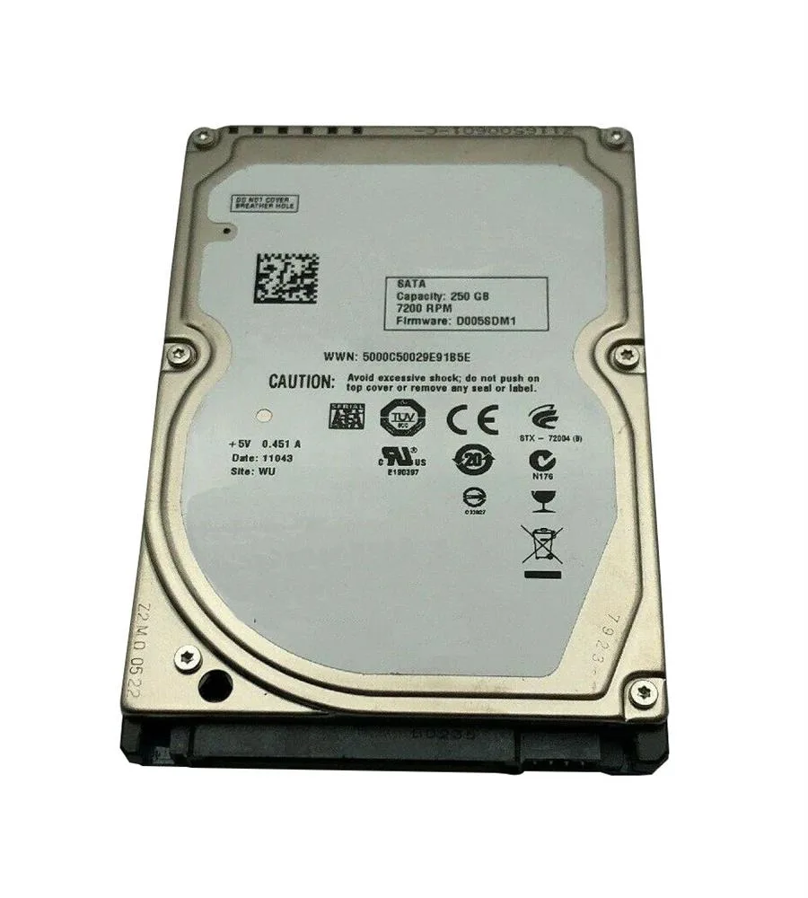 0P201M - Dell 250GB 7200RPM SATA 1.5Gb/s 2.5-inch Hard Drive