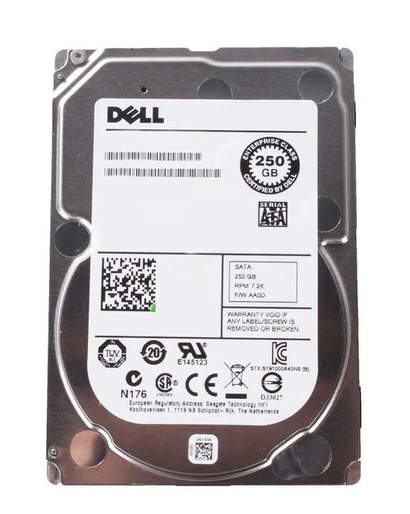 0R180R - Dell 250GB 7200RPM SATA 3Gb/s 2.5-inch Hard Drive