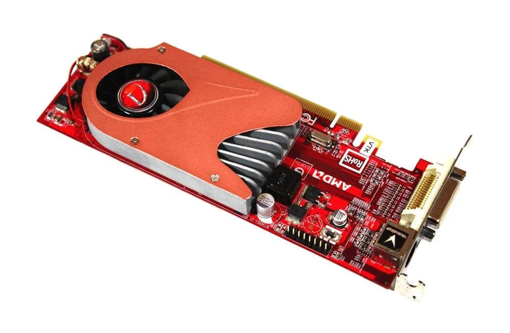 0RFCT1 - Dell AMD VisionTek 4550 512MB DMS-59 PCI Express Low Profile Video Graphics Card