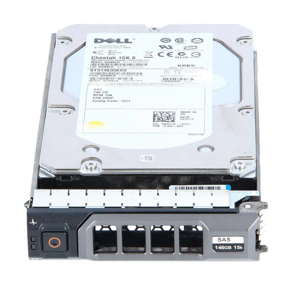 0X655K - Dell 146GB 15000RPM SAS 3Gb/s 3.5-inch Low Profile (1.0-inch ) Hard Drive