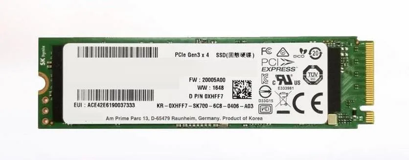 0XHFF7 - Dell 256GB Multi-Level Cell (MLC) PCI Express 3 x4 M.2 2280 Solid State Drive