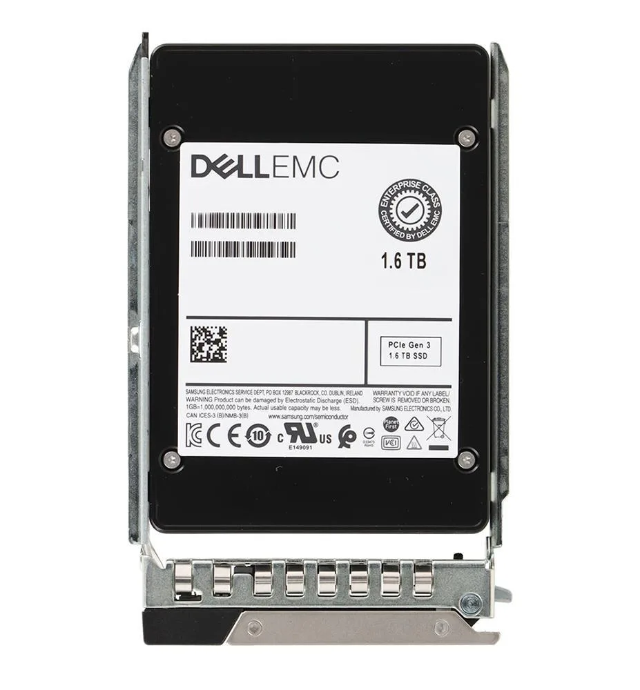 0XMPRT - Dell 1.6TB SAS 12Gb/s Mixed Use 512e Hot-Pluggable 2.5-inch Solid State Drive in 3.5-inch Hybrid Carrier