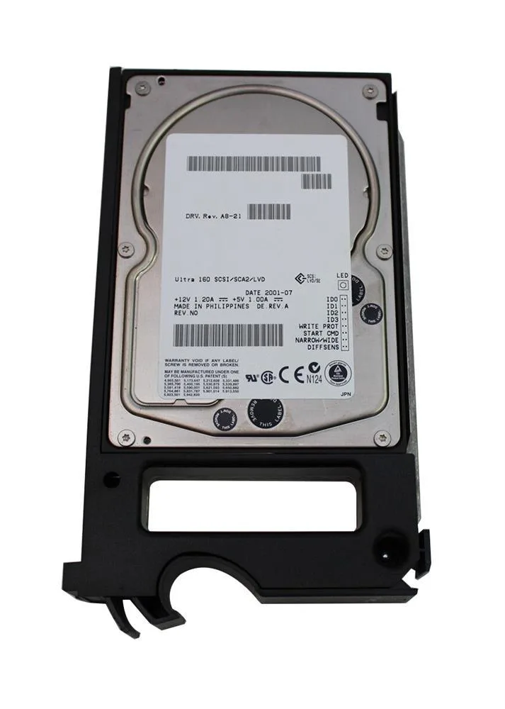 0Y1655 - Dell 146GB 10000RPM Ultr160 SCSI 3.5-inch Hard Drive