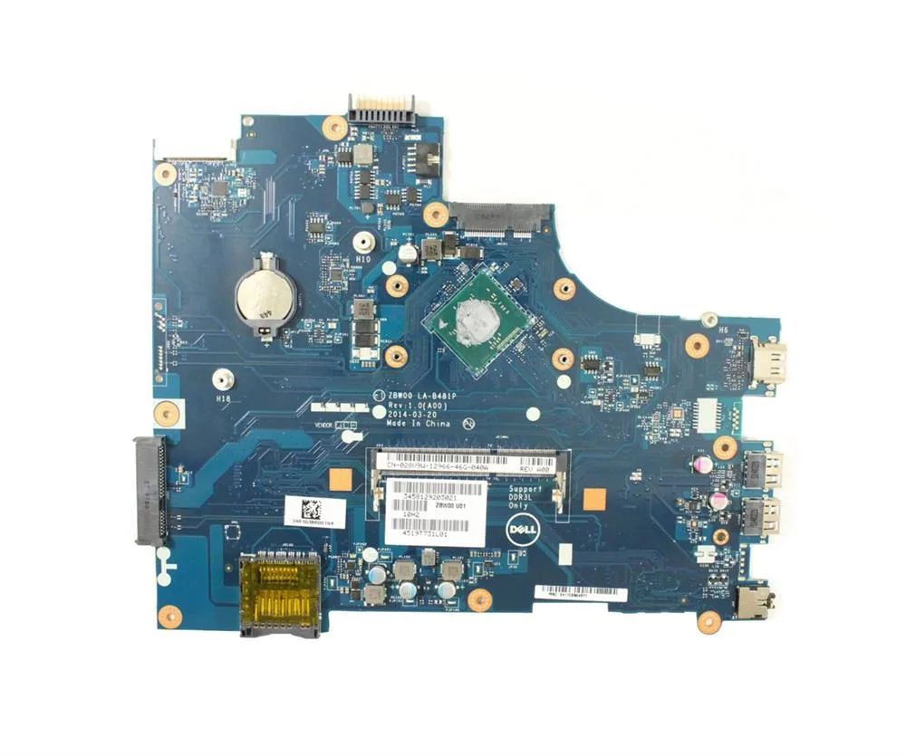 0Y3PXH - Dell System Board for Pentium 2.3GHz (N3550) with CPU Inspiron
