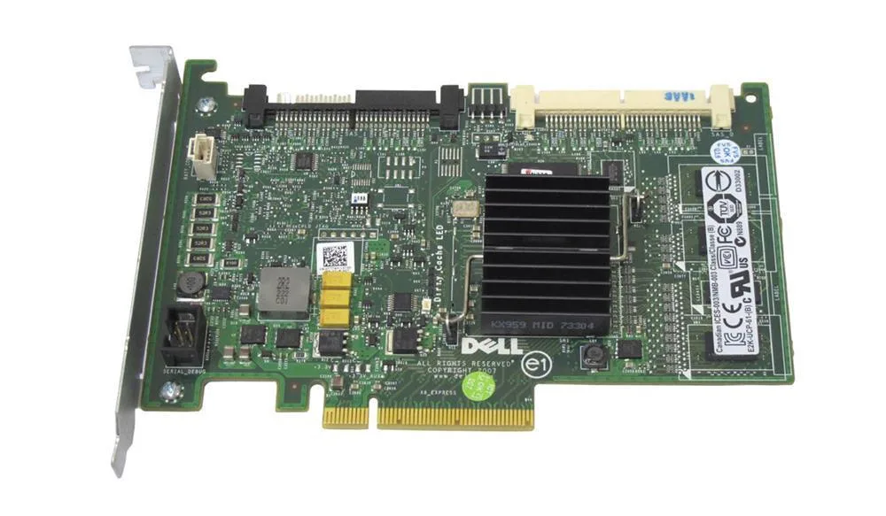 0YW946 - Dell PERC 6/I Dual-Port SAS PCI-Express RAID Controller for PowerEdge 2950 / 2970 / 1950