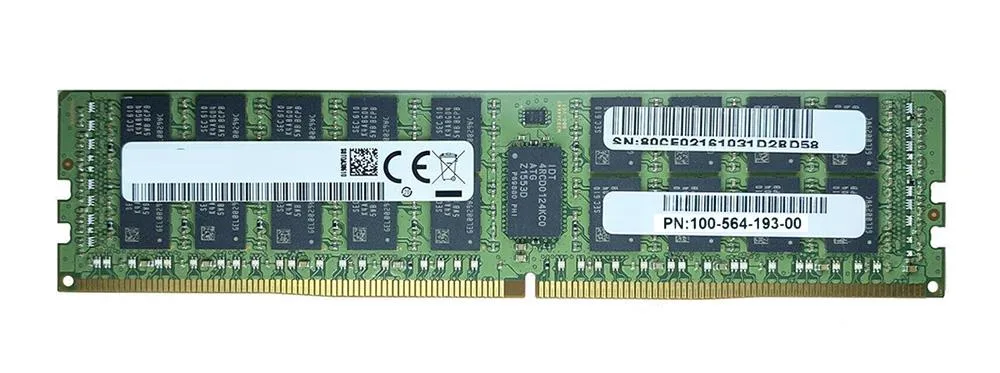 100-564-193-00 - EMC 16GB DDR4-2133MHz/PC4-17000 ECC Registered CL15 288-Pin RDIMM 1.2V Dual Rank Memory Module