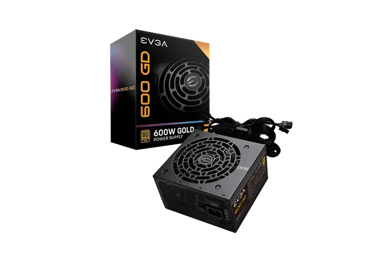 100-GD-0600-V1 - EVGA 600 GD 600-Watts ATX12V/EPS12V 80 plus GOLD No Power Supply