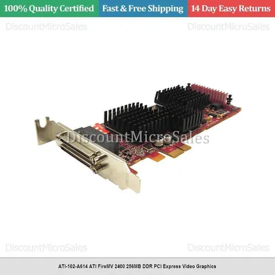 102-A61402-02 - ATI FireMV 2400 256MB PCI Express Proprietary Outputs Video Graphics Card