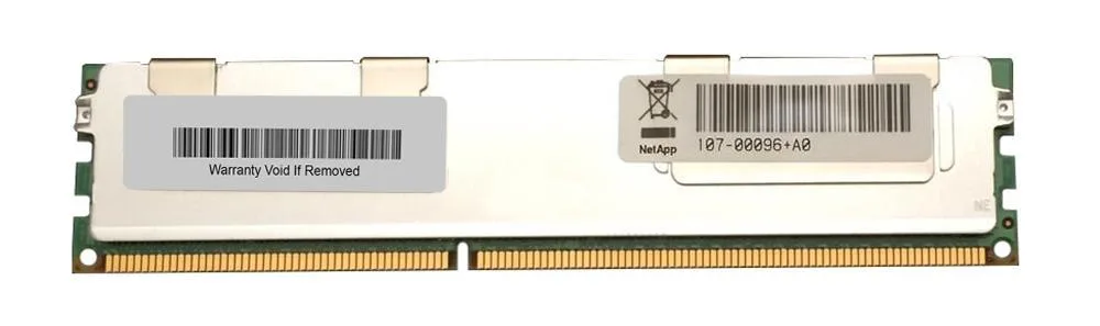 107-00096 - NetApp 8GB DDR3-1333MHz PC3-10600 ECC Registered CL9 240-Pin RDIMM 1.5V Dual Rank Memory Module
