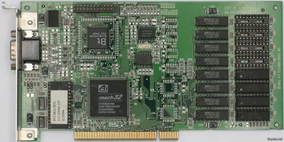109-19301-00 - ATI Mach32 ISA Video Graphics Card