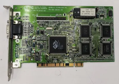 109-38200-00 - ATI Mach64 GT 2MB 3D Rage II VGA PCI Video Graphics Card