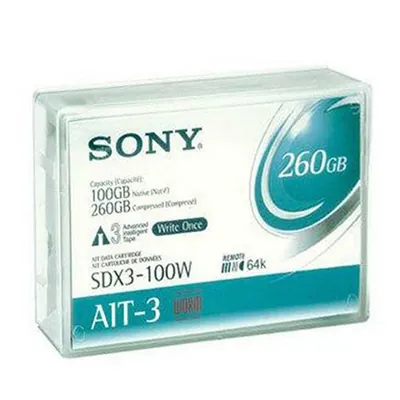Sony 10SDX3100B//A AIT-3 Data Cartridge - AIT AIT-3 - 100GB (Native) / 260GB (Compressed)