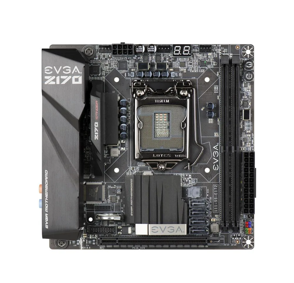 111-SS-E172-KR - EVGA Z170 Stinger Intel Socket LGA-1151 with DDR4 3200mHz+ Mini ITX Motherboard