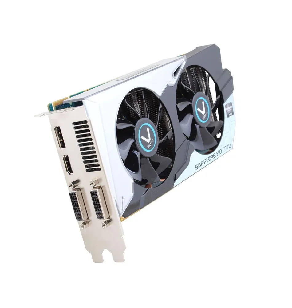 11201-05-20G - Sapphire Radeon HD 7770 OC Vapor-X 1GB GDDR5 PCI Express Dual-DVI/HDMI/DisplayPort Video Graphics Card