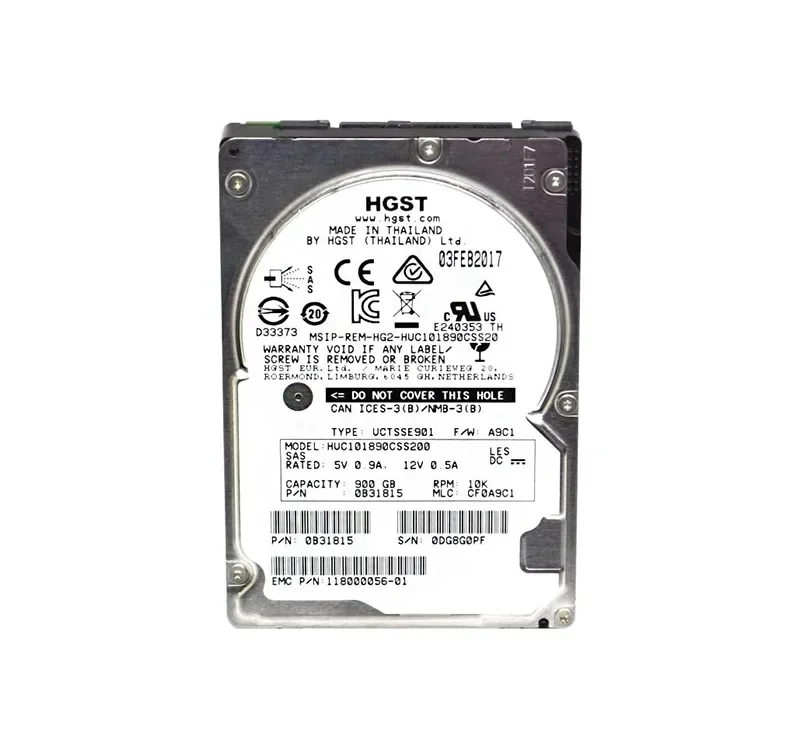 118000056-01 - EMC 900GB SAS 10000RPM 2.5-inch Hard Drive