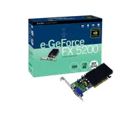 128-P1-N290-KR - EVGA GeForce FX 5200 128MB DDR 64-Bit PCI Video Graphics Card