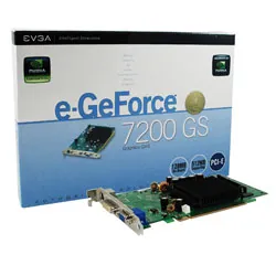 128P2N428BR - EVGA e-GeForce 7200 GS 128MB DDR2 64-Bit PCI Express x16 DVI/ D-Sub/ S-Video Output Video Graphics Card