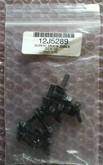 12J5289 - IBM 60 x M6x16mm Rack Mount Bolts