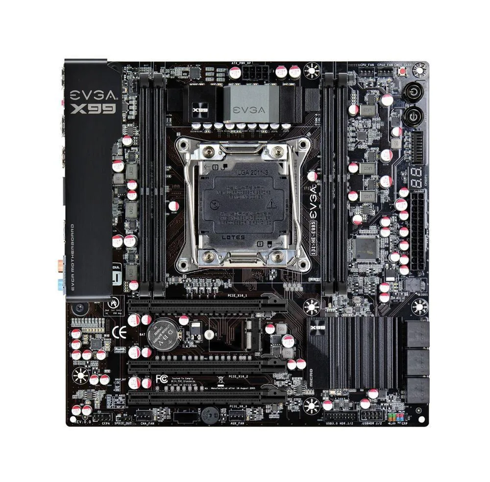 131-HE-E995-KR - EVGA X99 Intel Socket LGA 2011-3 with DDR4 2666Mhz Micro ATX Motherboard