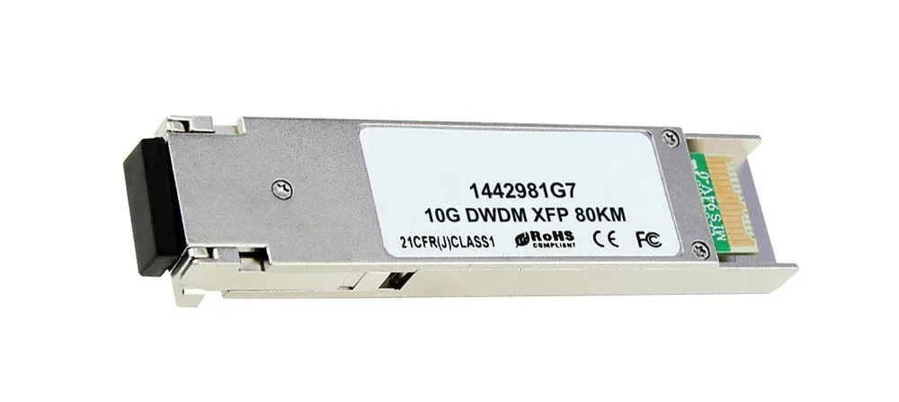 1442981G7 - ADTRAN 10Gb/s 10GBase-DWDM Single-Mode Fiber 80km 1555.75nm LC Connector XFP Transceiver Module
