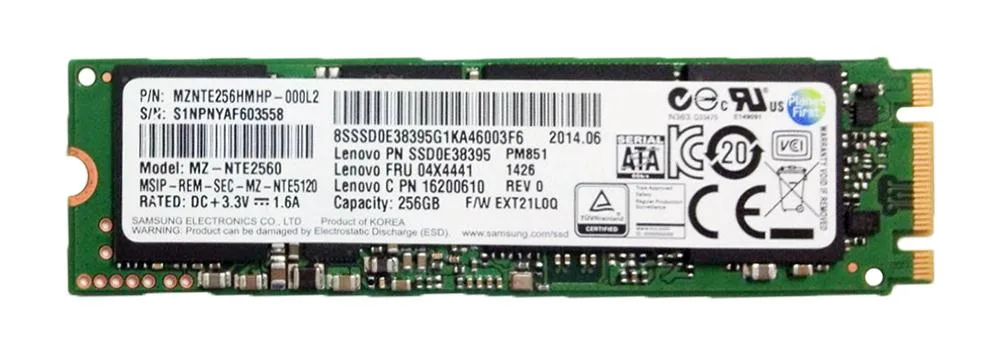 16200610 - Lenovo 256GB Triple-Level Cell SATA 6Gb/s M.2 2280 Solid State Drive