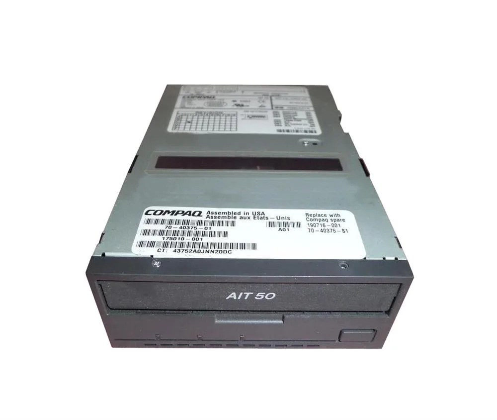175010-001 - HP Storageworks 50/100GB Hot-Plug SCSI Lvd internal AIT2 Tape Drive