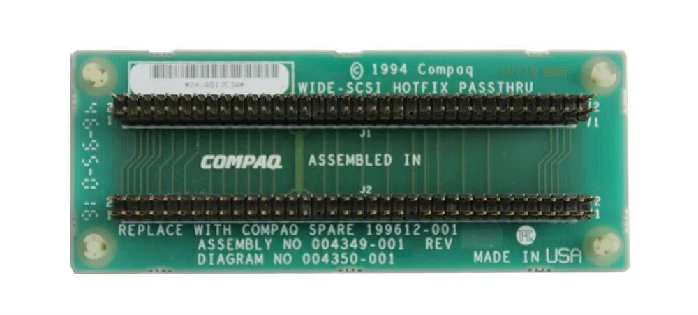 199612-001 - HP Wide SCSI Pass Through Board for ProLiant 5000 Server