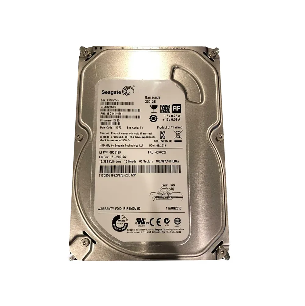 1BD141-541 - Seagate BarraCuda 7200.14 250GB 7200RPM SATA 6Gb/s 16MB Cache 3.5-inch Hard Drive