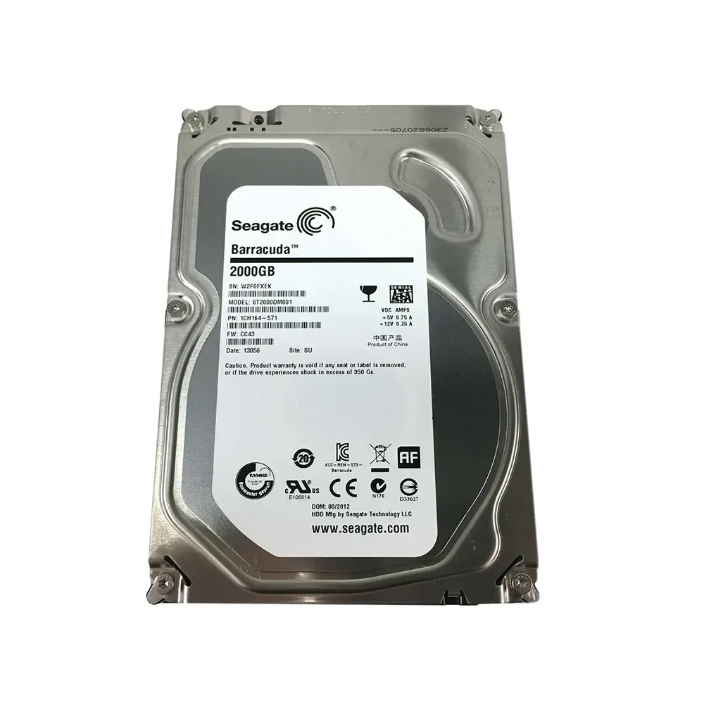 1CH164-571 - Seagate BarraCuda 2TB 7200RPM SATA 6Gb/s 64MB Cache LFF 3.5-inch Hard Drive