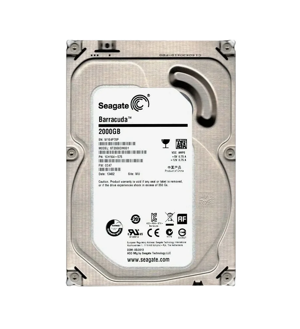 1CH164-575 - Seagate BarraCuda 2TB 7200RPM SATA 6Gb/s 64MB Cache LFF 3.5-inch Hard Drive