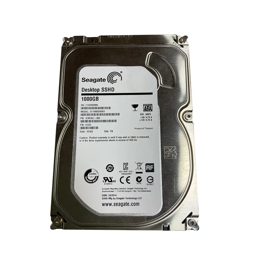 1CM162-300 - Seagate 1TB 7200RPM SATA 6Gb/s 64MB Cache 3.5-inch Hybrid Hard Drive